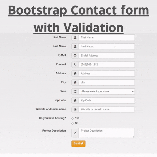 how to create a bootstrap contact form with validation.gif